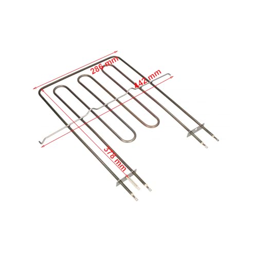 Jcspares® - Resistenza Superiore Grill Doppia 2250 + 556 Watt Per Forno Elettrico Compatibile Con Hotpoint Ariston