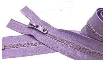 ZipperStop Distributor YKK - 30 Inches Sport Vislon Jacket Zipper, YKK #5 Molded Plastic Separating - Medium Weight Made in USA (Cudzu Green #S905)