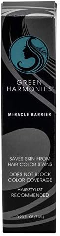 GREEN HARMONIES - MIRACLE BARRIER HAIR DYE REMOVER, HAIR COLOR BARRIER CREME: Prevents Tough Hair Color Stains, Protects Skin: Easy to Apply, Gentle and Effortless to Remove, for Hair Colorist, Estheticians, and DIY Hair Enthusiasts, Cruelty-free, No Stain Hairline Protector