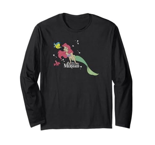 T-shirt La Petite Sirène Ariel à manches longues vêtement Disney pour adulte motif film original