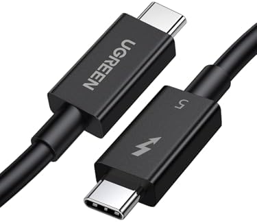 UGREEN Thunderbolt 5 Kabel 240W USB C Ladekabel, 120Gbps unidirektional | 16K/8K Video, 80 Gbps bidirektional, 1M Datenkabel für Monitoren/Laptops/Tablets/iPhone/Dockingstation/ext
