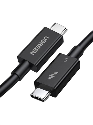 UGREEN Thunderbolt 5 Kabel 240W USB C Ladekabel Unidirektionale Bandbreite bis 120Gbps, Video 16K/ 8K Display kompatibel mit Monitore/Laptop/iPad/iPhone 1M