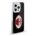 Head Case Designs Officially Licensed AC Milan Full Colour Black Crest Gel Case [Military Grade Protection] Compatible with Apple iPhone X/iPhone Xs and Compatible with MagSafe