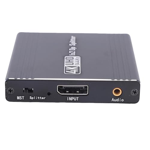 Fabater Divisor DisplayPort 4K 144Hz Compatible con Modo Extendido Espejo MST para Tarjetas Gráficas Puertos DisplayPort