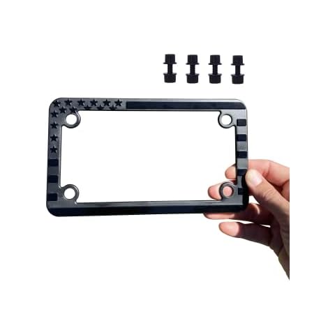 Motorcycle American Flag License Plate Frame Cover