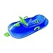 RNXRZANK Snow Sled with Control Wheel and Brake for Winter Fun, Blue