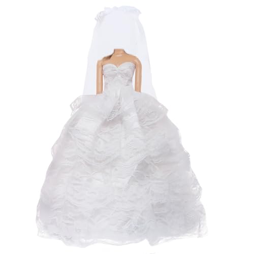 QBPKQY Doll Wedding Dress Clothes for 11.5 inch Girl Doll (NO Dolls)