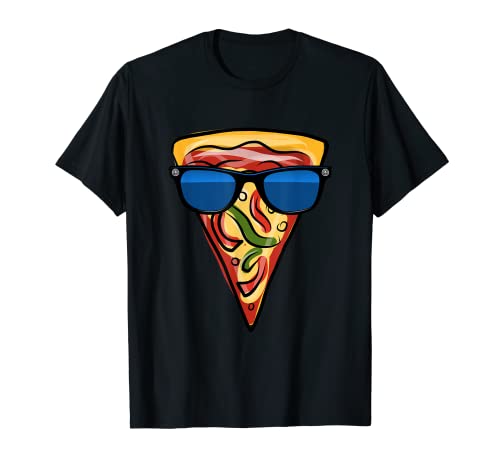 Camiseta con gafas de sol de pizza - Lovers Pepperoni Cheese Camiseta