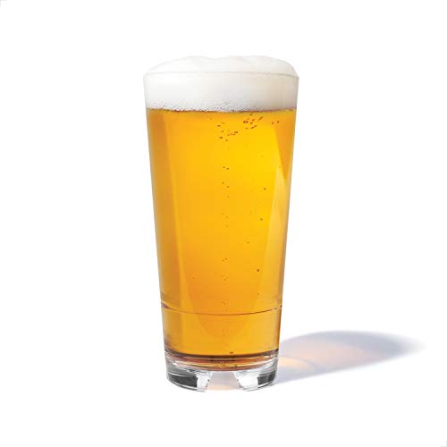 TOSSWARE Reserve Stapelkühler, 590 ml, Premium-Qualität, Tritan, spülmaschinenfest und hitzebeständig, unzerbrechliche Kunststoff-Biergläser, transparent Cover