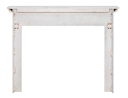 Image of Pearl Mantels ARYB48510 Furniture for Your Fireplace, Premium Grade A MDF Mantel Surround, Crisp White Paint, Interior Opening 48 inch W x 40 inch H