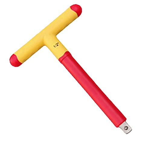 Wedo Vde 1/2" Insulated Socket Set 21Pcs, 1000V Electrician Socket Wrench Kit, 13 Socket 6 Pt, Ratchet Wrench,T-Type Handle, 2 Driver Extension, 5 Hexagon Sockets, Iec 60900 #TOP5