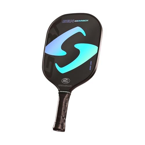 Gearbox GBX Quad 12mm Pickleball Paddle – Fiberglass Face, Textured Surface, PU Molded Handle – Lightweight, Forgiving, High Spin Control – Ideal for Beginner & Intermediate Players