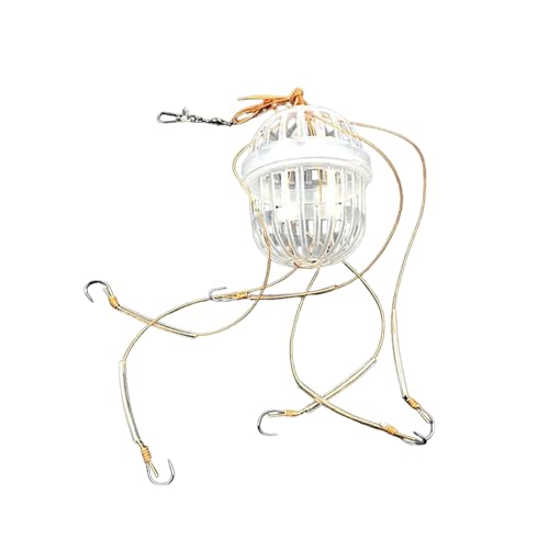 鯉の餌ホルダー - 6つのフックバスケット付き ヘビーデューティ,ナマズの餌ホルダー | 淡水 海水 川 湖 カヤック ナマズ釣り カニ釣り用