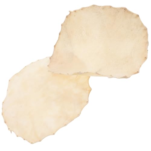 TOYZFRIENDY 2 pièces Peau de Tambour Cuir Premium Couverture pour Conga et Djembé Améliore Basse et Harmoniques Réutilisable et Résistante Aux Chocs