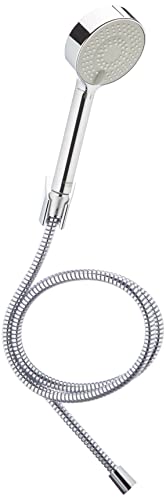 Flash Deals - 50% OFF Hansa shower/shower head set basic Jet (3 Jet Hand Shower Head + Shower Hose + Holder) for Bath and Shower Head Anti-limescale 95 mm Technology, Hose Length: 150 cm