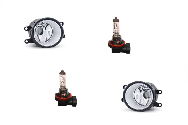 Johns, Nebelscheinwerfer H11 Links & Rechts Set passend für Toyota Verso & Leuchtmittel