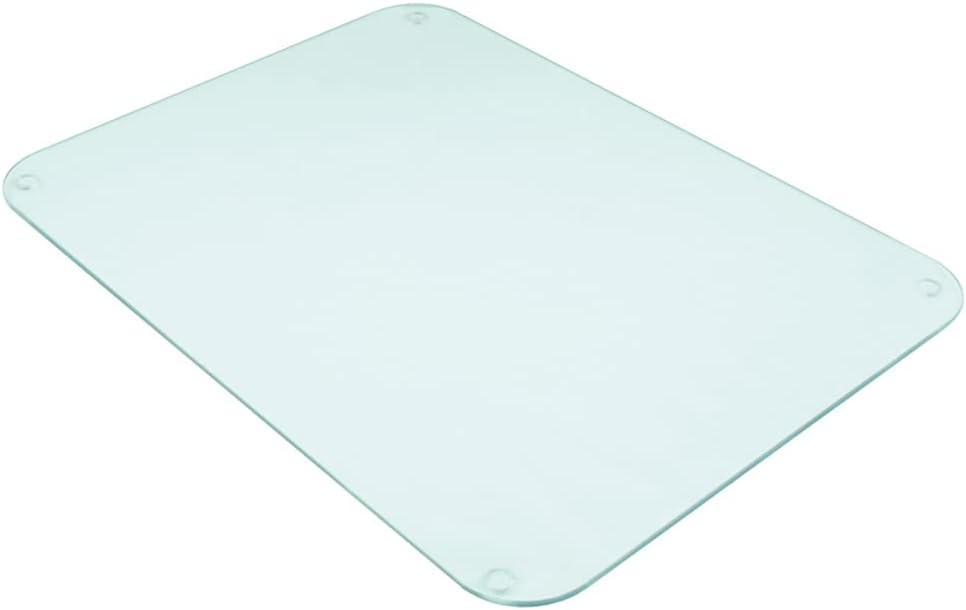 Premium Glass Chopping Board - Clear Frosted Glass Large Kitchen Worktop Saver Protector