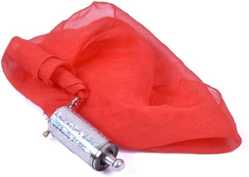 blue-ther 59 in Appearing Cane with Silk - Black Metal Magic Wand for Professional Magician Pocket Staff Magic Stick for Performance Show