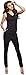 Produktbild Lemoniade stylischer Jumpsuit ohne Ärmel mit elegantem Wasserfallkragen, schwarz, Gr. S
