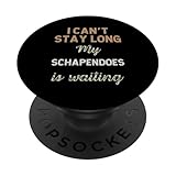 Chiot mignon Schapendoes - Propriétaire de race de chien PopSockets PopGrip Adhésif