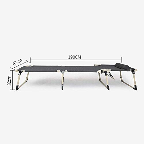 Lit pliant simple et inclinable avec structure portable renforcée - 3