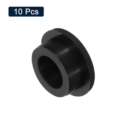 Image of uxcell 10 Pcs Black Plug Holes, Waterproof Rubber Button Plug for 28.5mm / 1.12 inch Hole