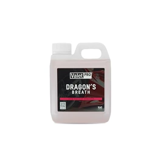 ValetPRO Dragon's Breath Wheel Cleaner for All Wheel Types - Removes Iron Fallout and Baked-on Brake Dust Remover - 1 L