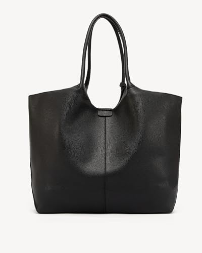 Image of NEWBELLA Tote Bag for Women, Vegan Leather Crossbody Shoulder Bag, Top Handle Satchel Purse for Work, Travel, Daily Use (Black-Tote)