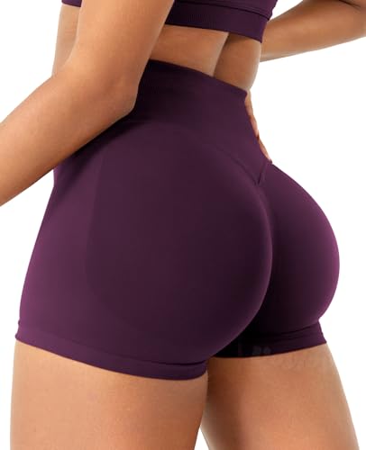 Image of VOYJOY Women Workout Impact Shorts 2.5 inch / 3.6 inch / 4.5 inch / 6 inch Scrunch Butt Booty | Tummy Control, High Waisted, Bike Short, Gentle Compression, for Women