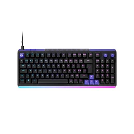 Logitech G G512 X 98 DUAL SWAP, clavier gaming TMR analogique/mécanique à switchs échangeables, taux d'interrogation 8K, déclenchement rapide, RVB LIGHTSYNC, filaire, PC, Mac, Français AZERTY - Noir