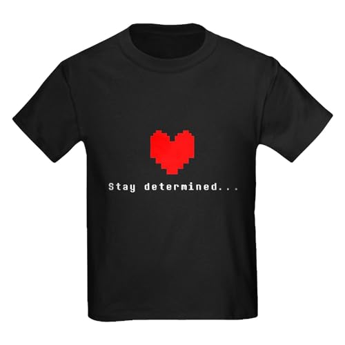 CafePress Stay Determined Undertale T Shirt Kids Dark Graphic Cotton T-Shirt Black