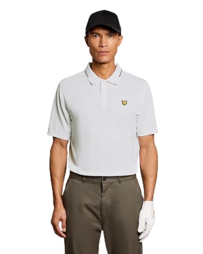 Lyle & Scott SS Polo Shirts Golf 1874 Tipped Tech Polo Shirt 626 White, XL
