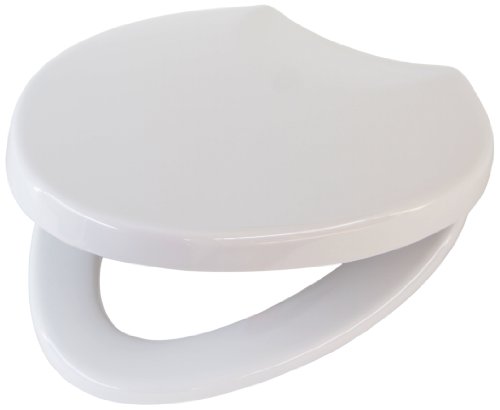 Villeroy & Boch Oblic 88466101 Abattant WC avec charnières chromées Blanc