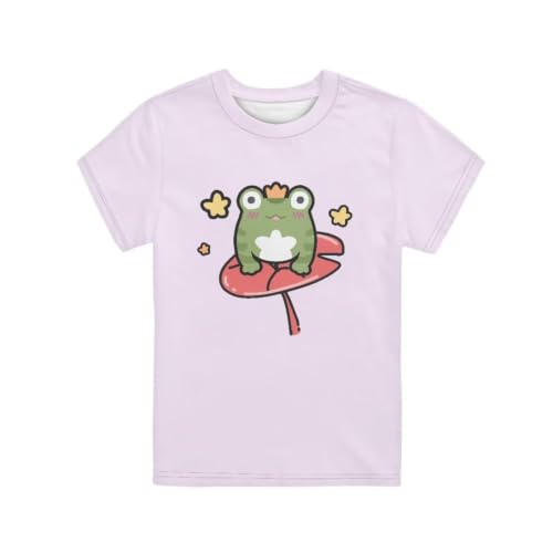 Image of Novelty 3D Graphic T Shirts for Kids Crew Neck Funny Animal Print Short Sleeve Girls Tshirts 3-16 Years