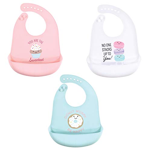 Bavoirs en silicone pour bébé imperméables idéals pour les repas autonomes