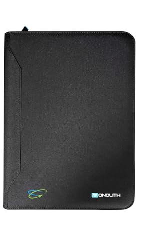 Porte-documents de conférence monolith 2000003352 porte-documents à anneaux zippé noir
