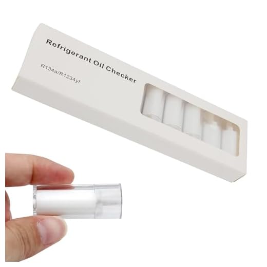OUPUSES 10PCS Car Aircon Oil Checker Refrigerant Oil Analyzer AC Oil Tester Automotive Air Conditioning System R134A Refrigeration Oil Level Checker Compatible with R134a/R1234yf System