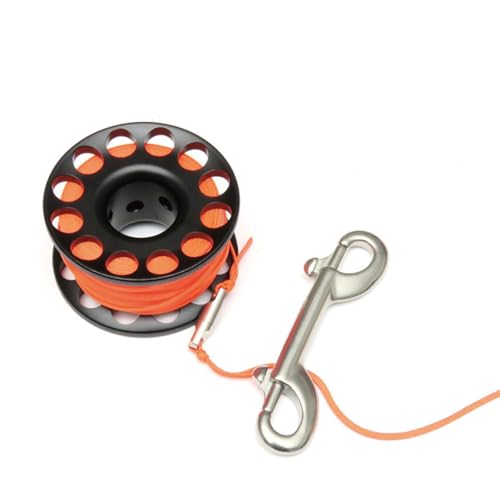 Carrete de dedo de buceo para exploración de naufragios y snorkel profundo 6