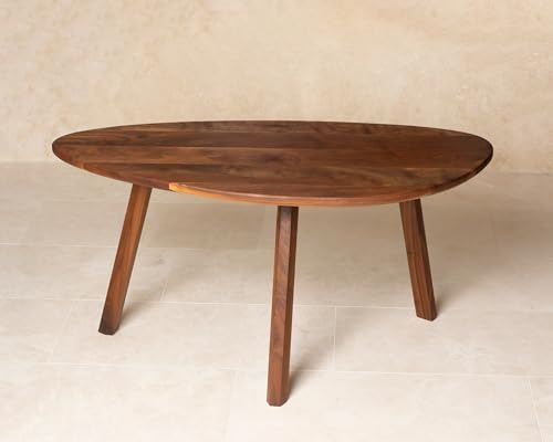 Mid-Century Coffee Table, Free Form Hardwood Table, Artisan Handmade End Table, Made to Order in USA