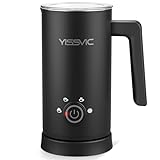 YISSVIC Montalatte Elettrico Cappuccino 4 in 1 Cappuccinatore Elettrico 300ML, Spegnimento Automatico, Facile da Pulire, Schiuma di Latte Calda e Fredda, Adatto per Latte e Cappuccino