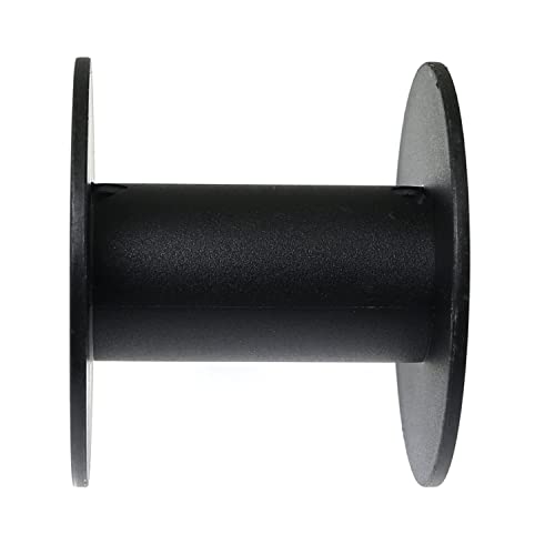 Plastic Spool RLECS 6pcs 71mm Black Bobbin Empty Spools for Embroidery Thread, Yarn, Ribbon, Crafts and Sewing
