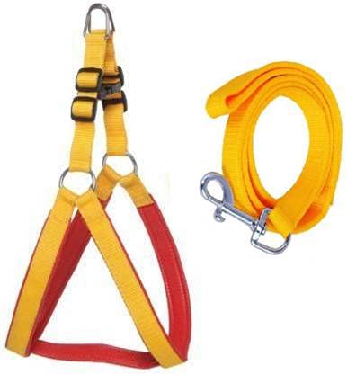 DYS Pets Yellow, Red Color Dog Body Cross/Dog Body Harness with Designer Yellow Dog Belt 143 cm lengthy (Medium, Yellow, Red) (B09BR5XPP5) Amazon Price History, Amazon Price Tracker