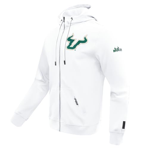Image of Pro Standard Mens College Classic Chenille Cotton Double Knit Full Zip Hoodie