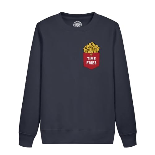 Sweatshirt enfant frites et sa poche ventrale pour les journées d'école et de jeux en plein air