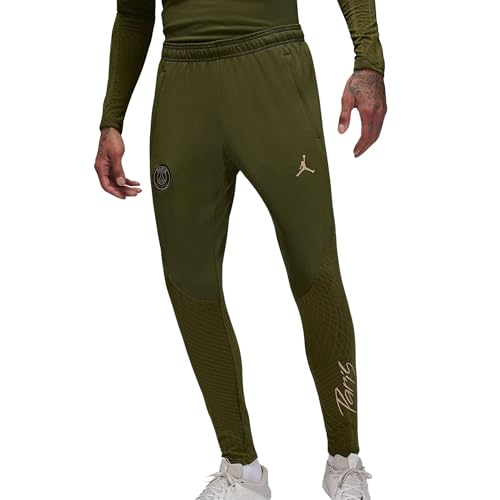 Nike PSG M NK DF Strk Pantalon Kpz 4ème, Vert foncé/Chanvre, s Homme