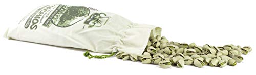 Setton Farms Roasted and Salted Extra Large Premium California Pistachios, 14 oz Burlap Gift Bag, Dry Roasted with Sea Salt, Certified Non-GMO, Gluten Free, Vegan and Kosher, Holiday Nut Gift Bag - Thumbnail 6