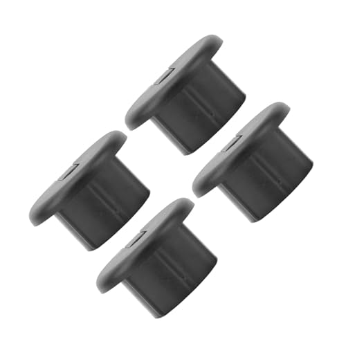 KIMISS Passa Via Cavo Attraverso Gambi per Cavi Ethernet e Router - Maniche Gamme a Cavo 4 Pezzi 1 Pollice per Aperture a Parete e Installazioni Pulite (Black)