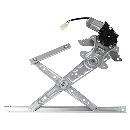Image of TRQ Rear Driver Side Power Window Motor and Regulator Assembly Power Compatible with 2013-20 Nissan Pathfinder