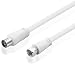 Produktbild Best Plug 10 Meter Antennen Sat LNB Kabel 75Ohm, Koax Buchse Kupplung weiblich auf F-Stecker männlich, geeignet für 3D SD HD FullHD UHD 4K, Weiss