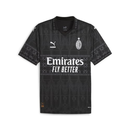 PUMA Mens ACM Collared Replica Jersey X Pleasures Casual - Black